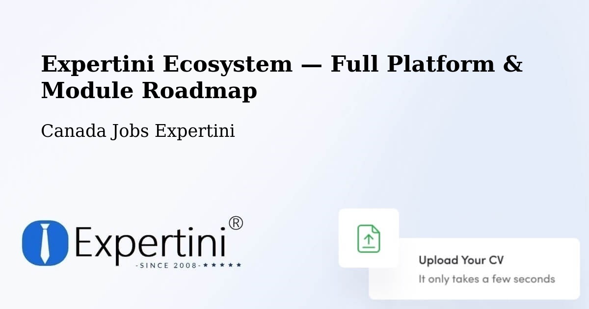 Expertini Ecosystem — Full Platform & Module Roadmap – Collingwood